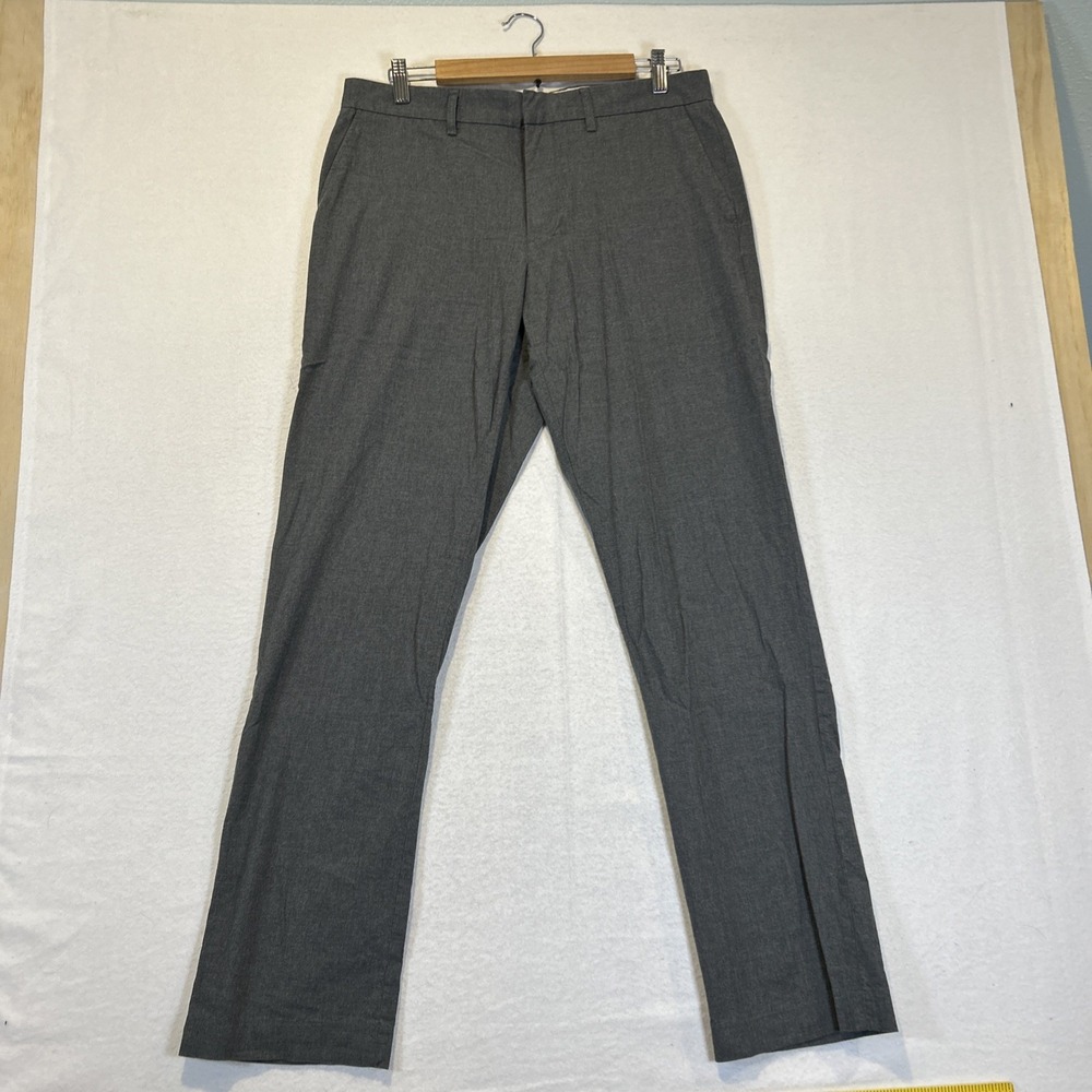 J Crew Pants Mens 32x34 Gray Thompson Tapered Slacks Dress Lightweight Chino